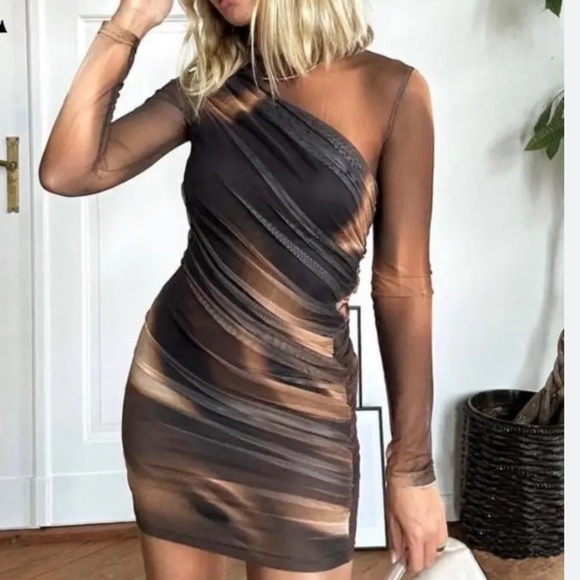 Zara NWT mesh tulle dress - Picture 2 of 10